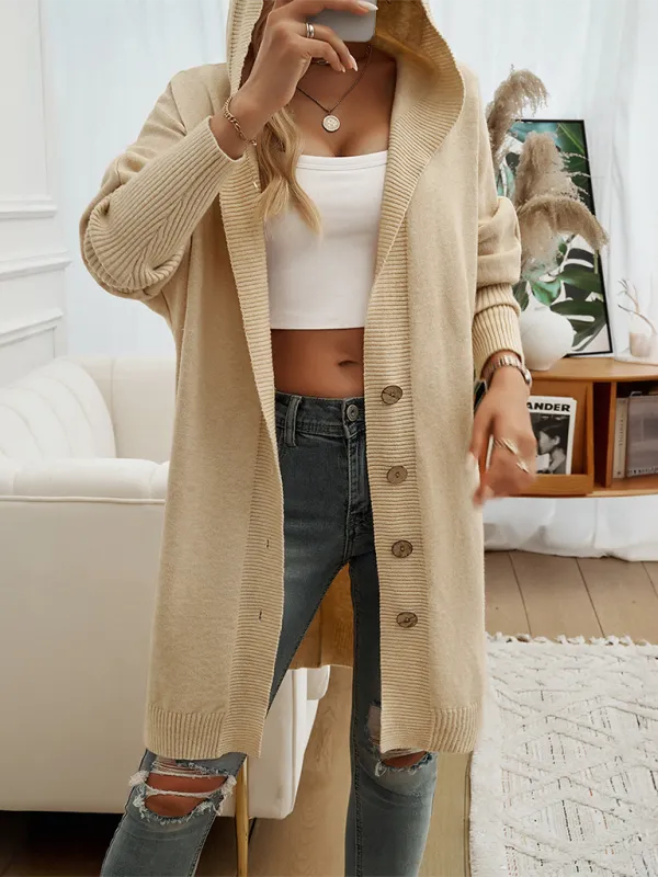 Favorite Fall Longline Hooded Cardigan for Women