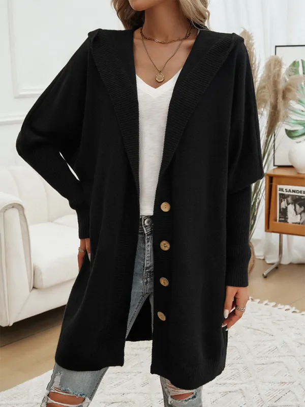 Favorite Fall Longline Hooded Cardigan for Women