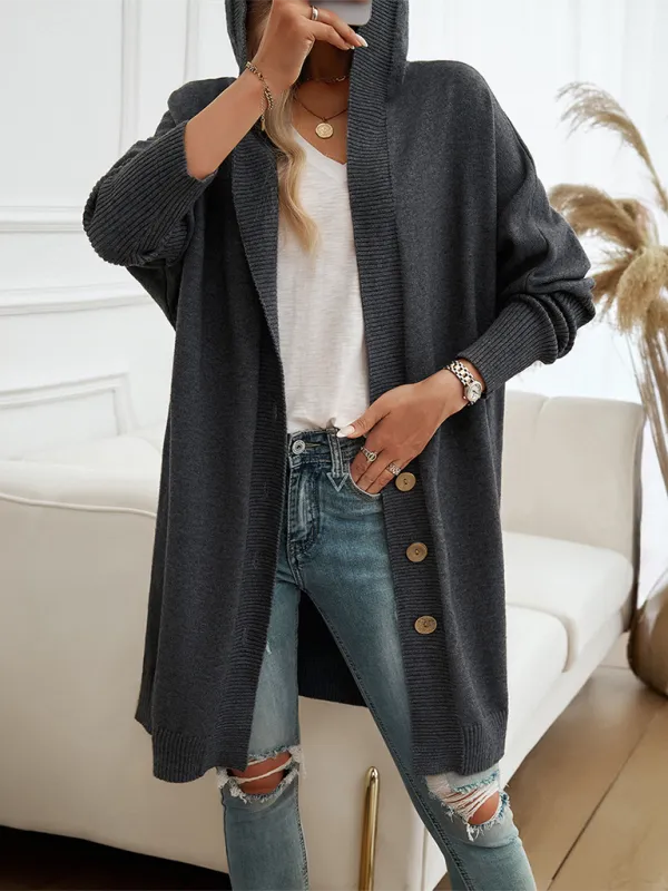 Favorite Fall Longline Hooded Cardigan for Women