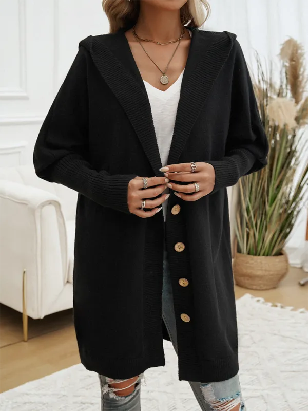 Favorite Fall Longline Hooded Cardigan for Women