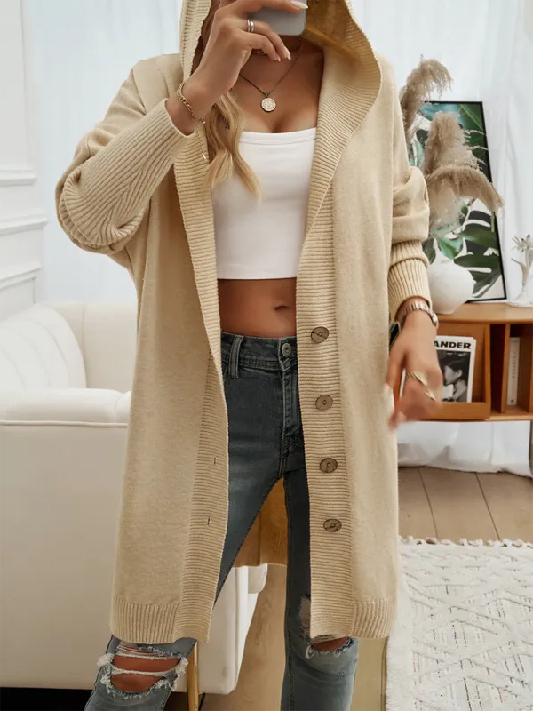 Favorite Fall Longline Hooded Cardigan for Women