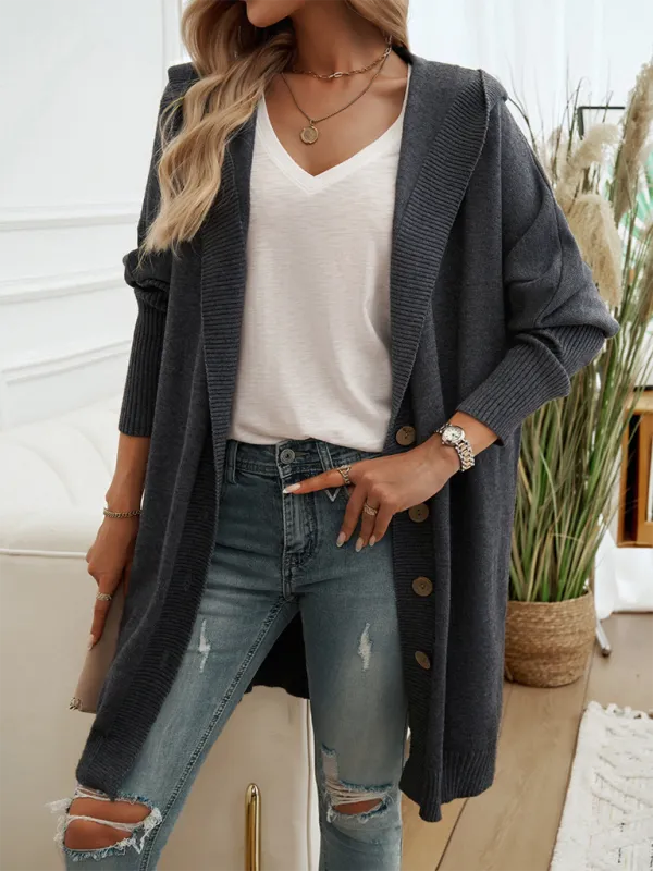 Favorite Fall Longline Hooded Cardigan for Women
