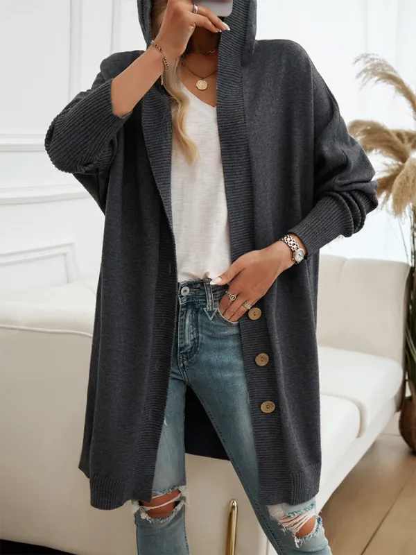 Favorite Fall Longline Hooded Cardigan for Women