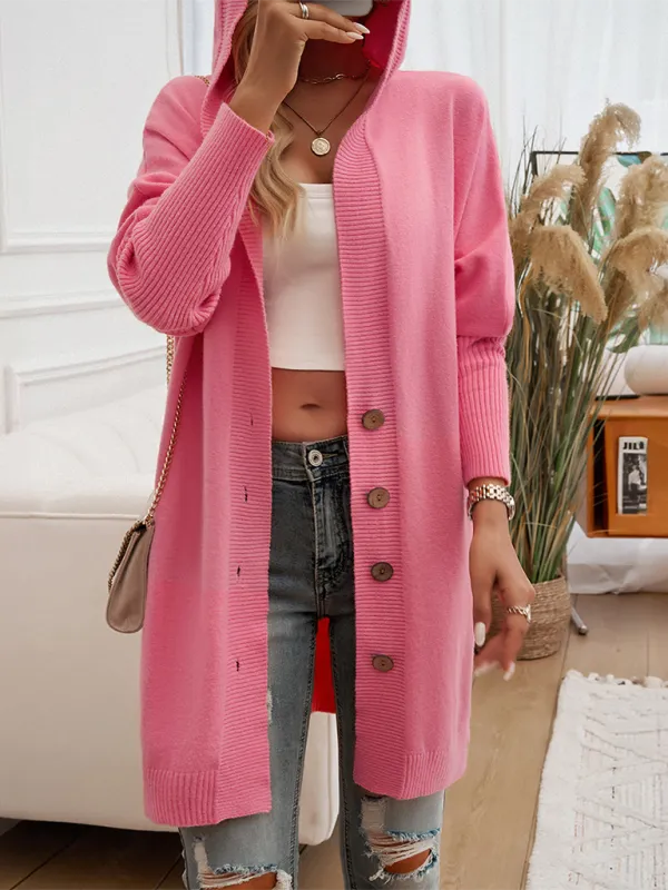 Favorite Fall Longline Hooded Cardigan for Women