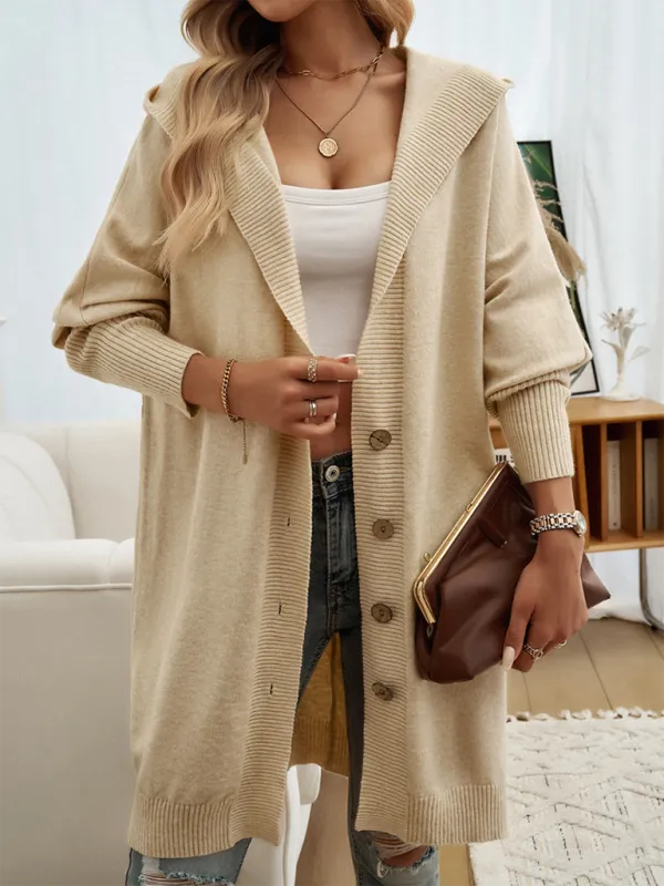 Favorite Fall Longline Hooded Cardigan for Women
