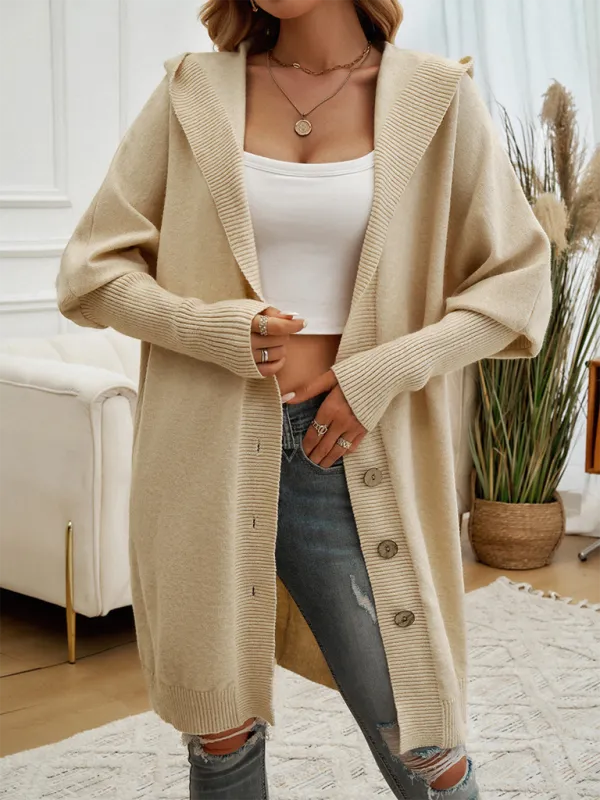 Favorite Fall Longline Hooded Cardigan for Women