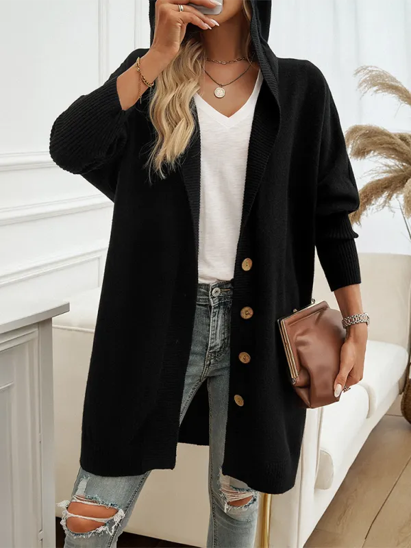 Favorite Fall Longline Hooded Cardigan for Women