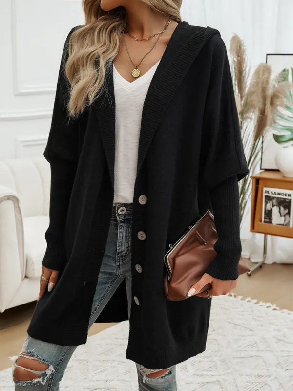 Favorite Fall Longline Hooded Cardigan for Women