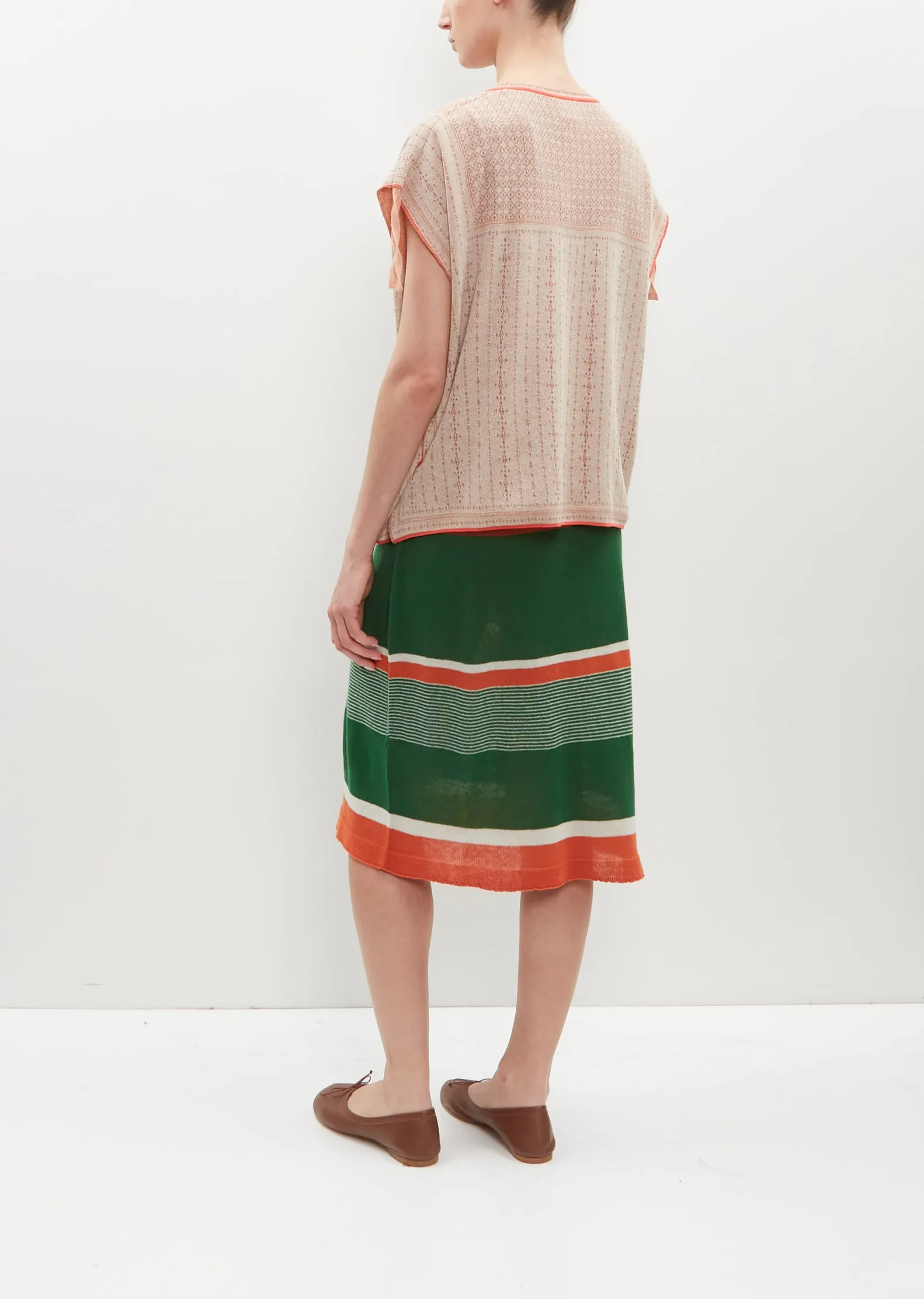 Flower Motif Knitted Pullover