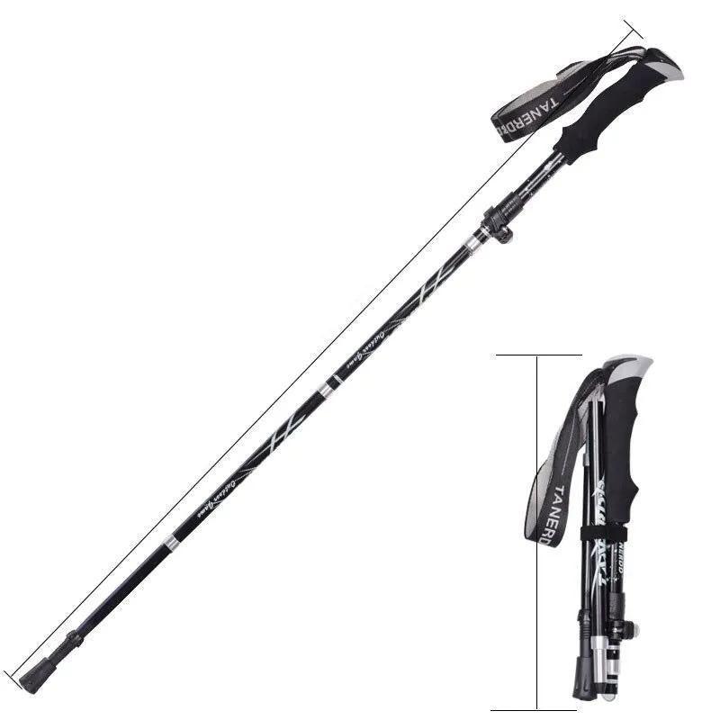 Foldable Walkig Stick for Hiking Portable Trekking Poles Ultralight Hiking Poles
