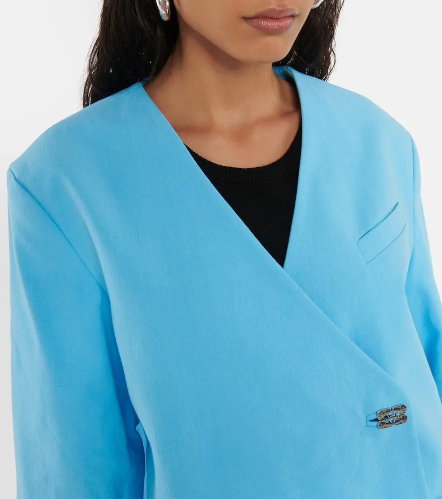 Ganni Cotton blazer