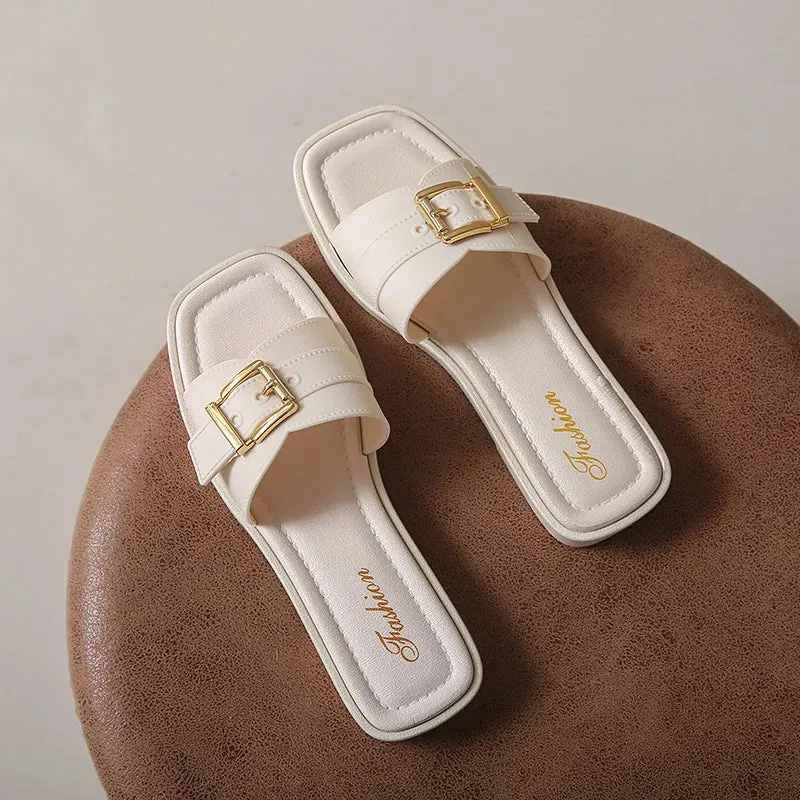 Genevieve - Chic Flat Casual Sandals for Women