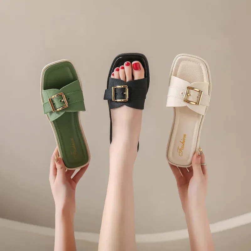 Genevieve - Chic Flat Casual Sandals for Women