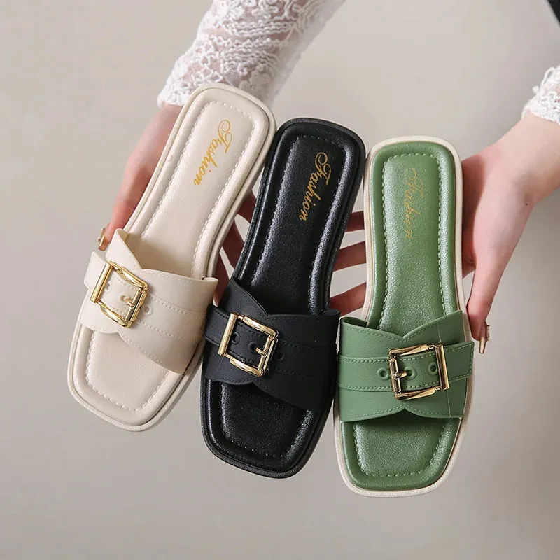 Genevieve - Chic Flat Casual Sandals for Women
