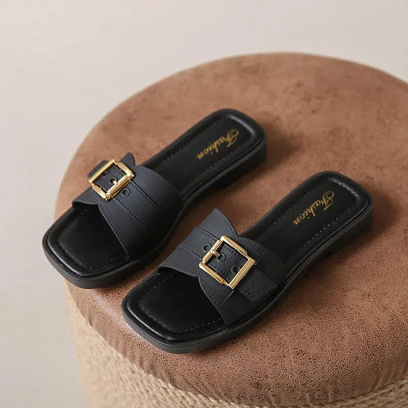 Genevieve - Chic Flat Casual Sandals for Women