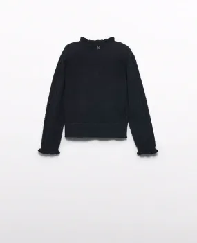 Girls Mock Neck Sweater