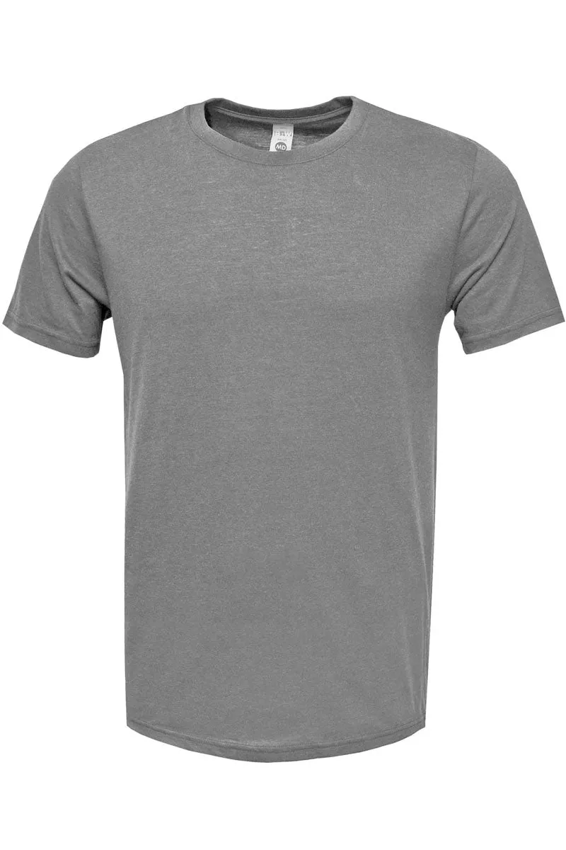 Give Thanks For He Is Good Adult Soft-Tek Blend T-Shirt
