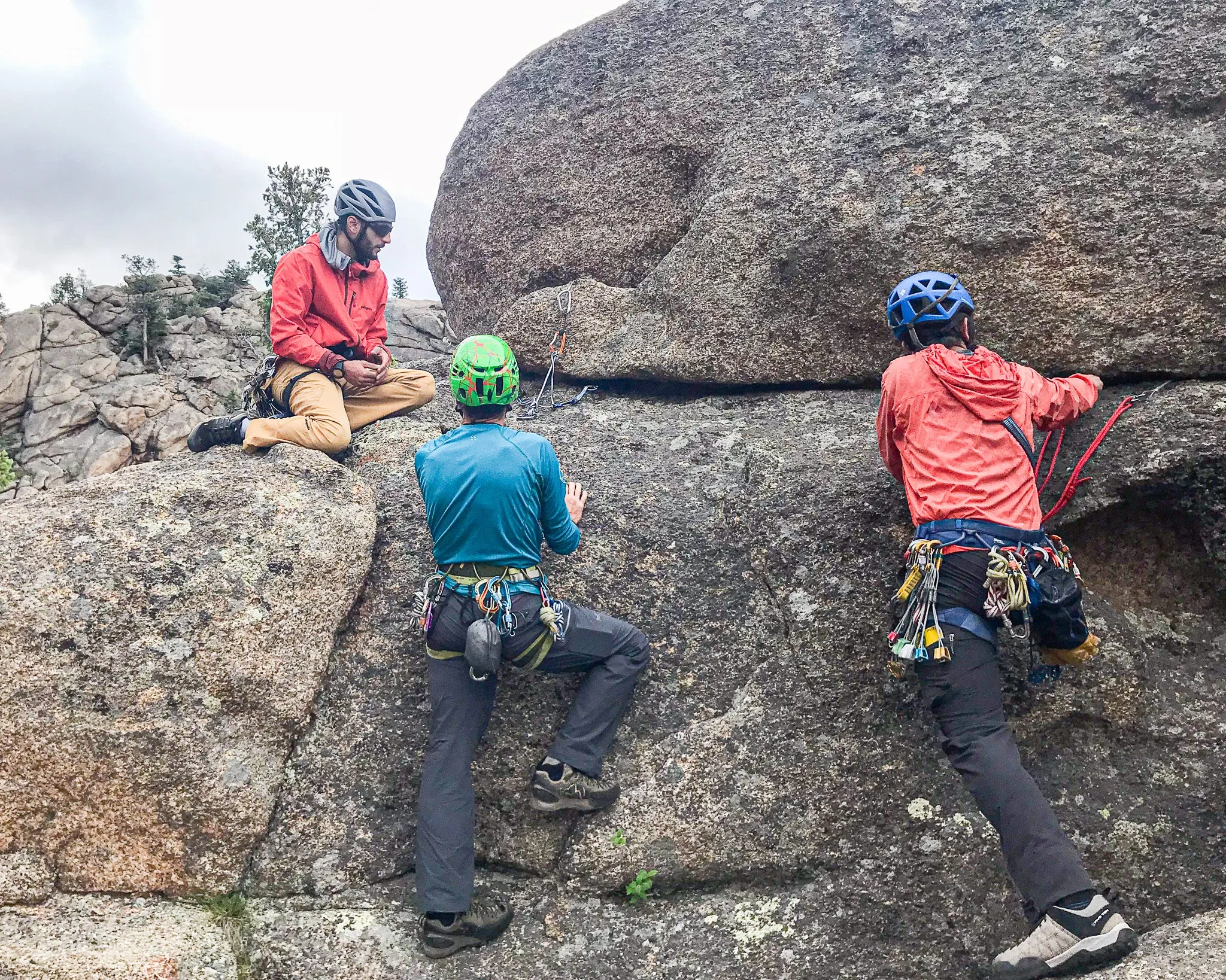 Group Rock Climbing in Tahoe