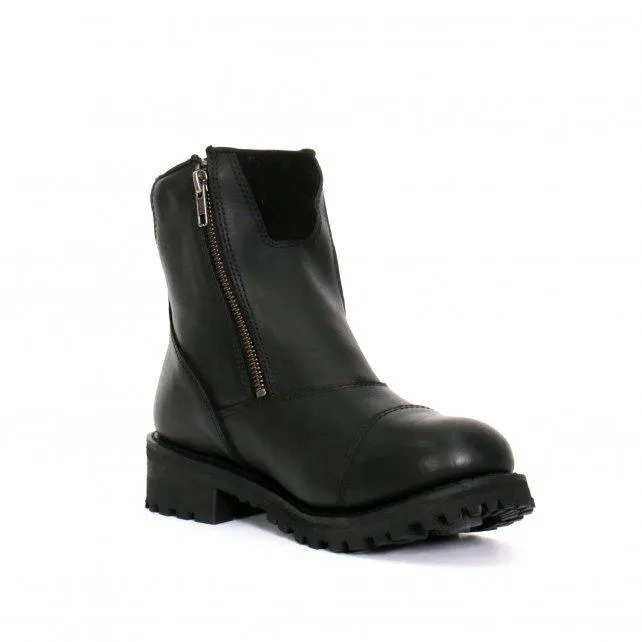 Hot Leathers Women's 6" Double Zip Cap Toe Boots