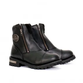Hot Leathers Women's 6" Double Zip Cap Toe Boots