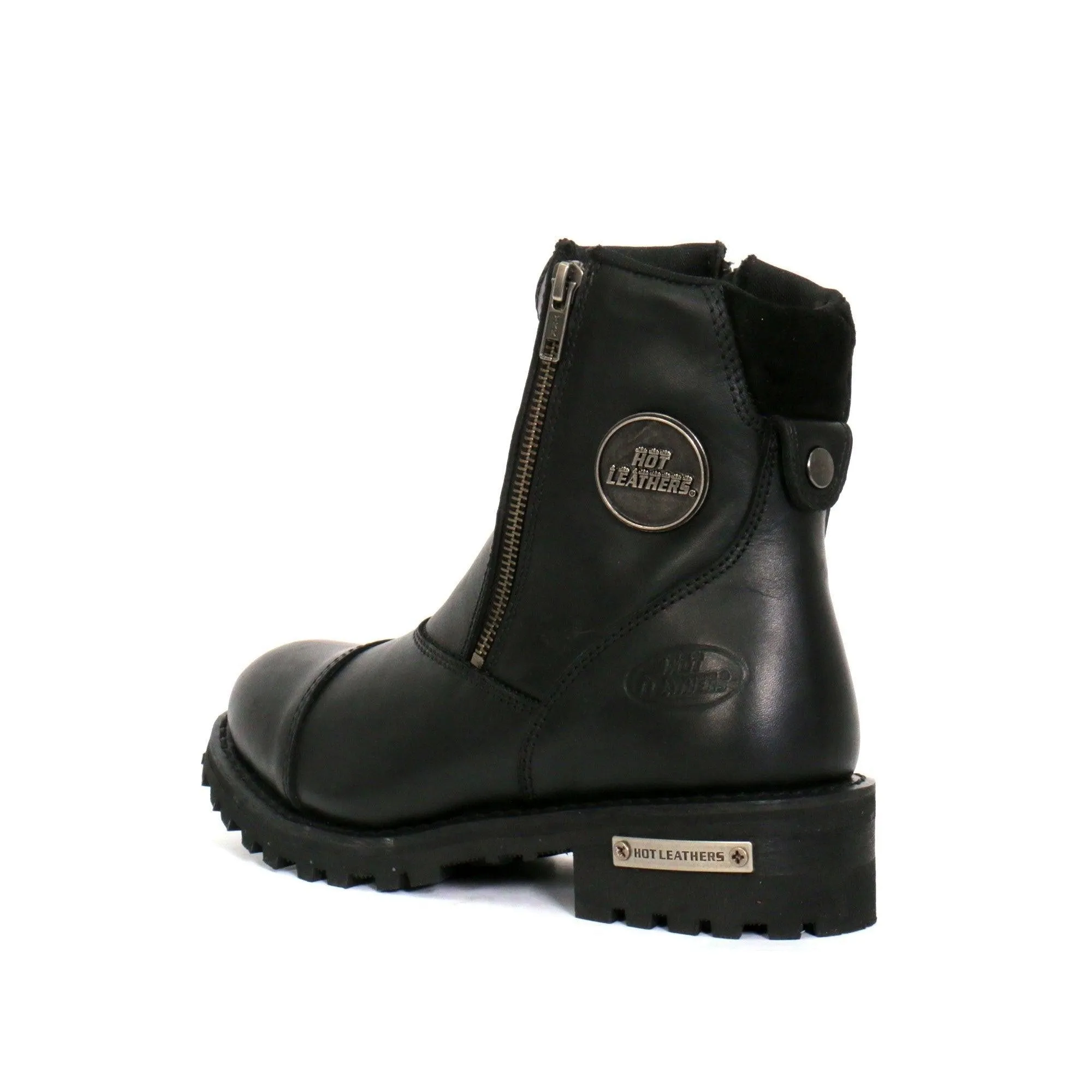 Hot Leathers Women's 6" Double Zip Cap Toe Boots