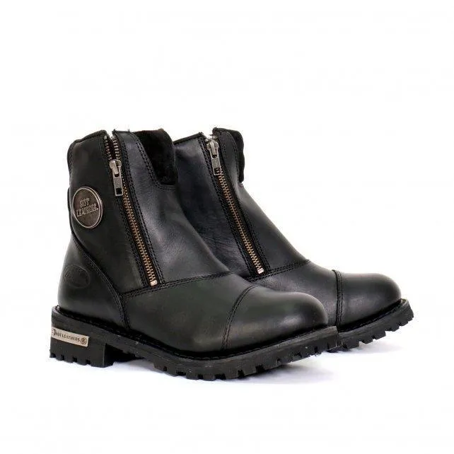 Hot Leathers Women's 6" Double Zip Cap Toe Boots
