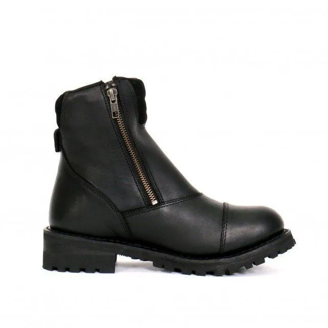 Hot Leathers Women's 6" Double Zip Cap Toe Boots