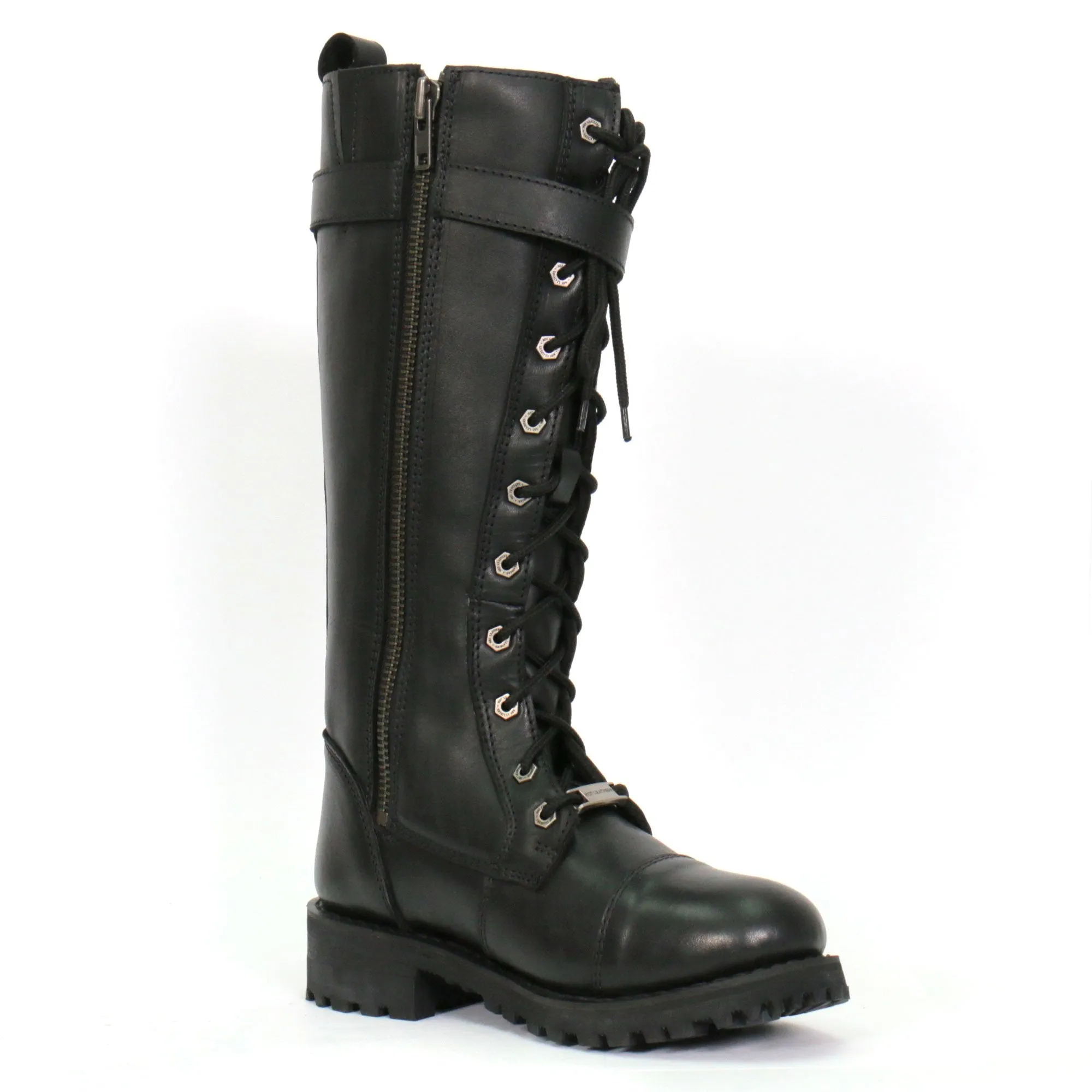 Hot Leathers Women's Knee High Wild Roses Leather Boots