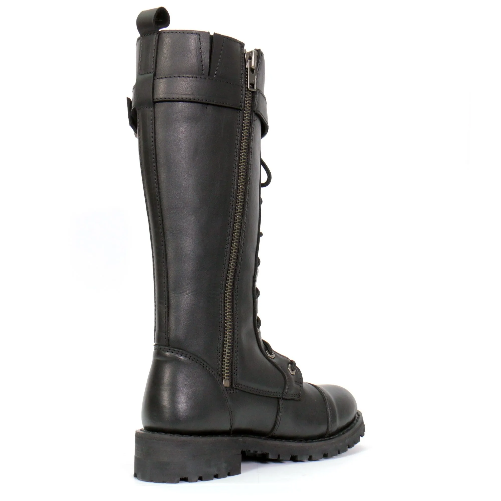 Hot Leathers Women's Knee High Wild Roses Leather Boots