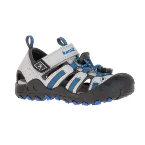 Kamik Grey/Light Blue Crab Toddler Sandal