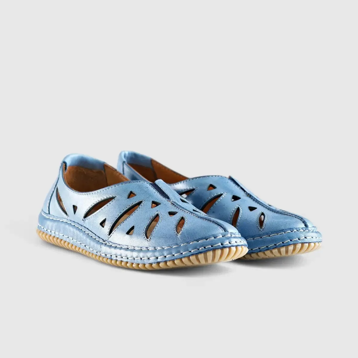 Karyoka Comfort Leather Casuals 6439 Grey