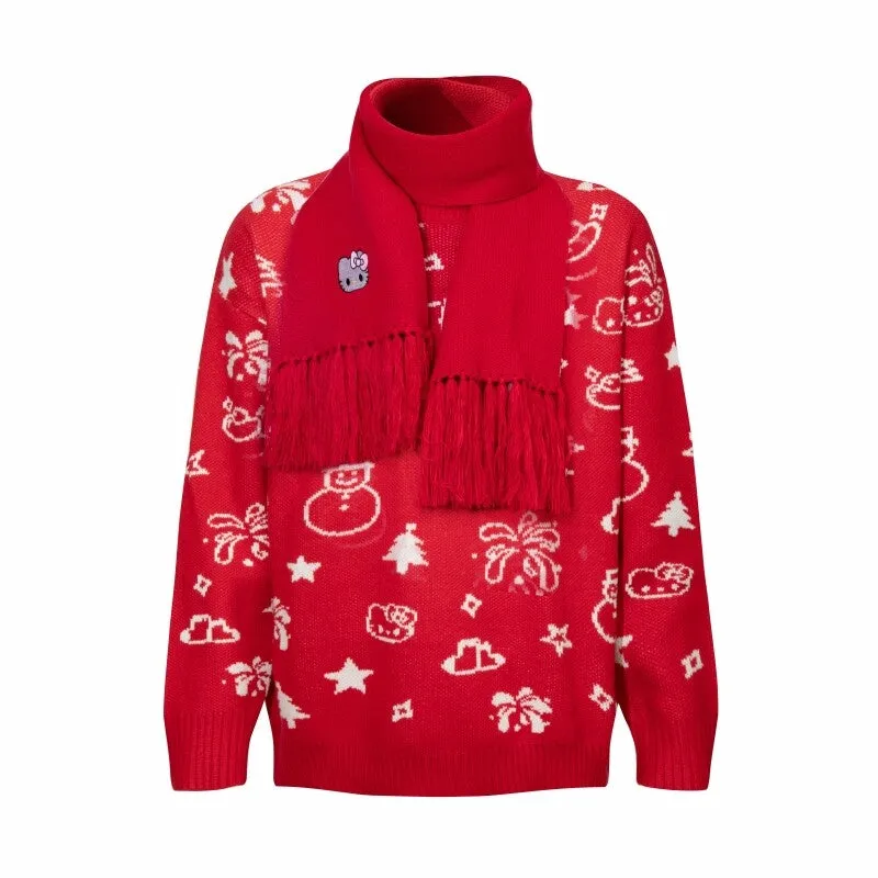 Kawaii Sweet Girl Style Kitty Printed Sweater