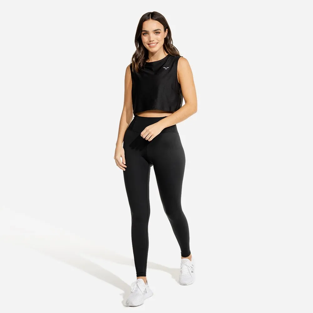 Limitless Crop Top - Black