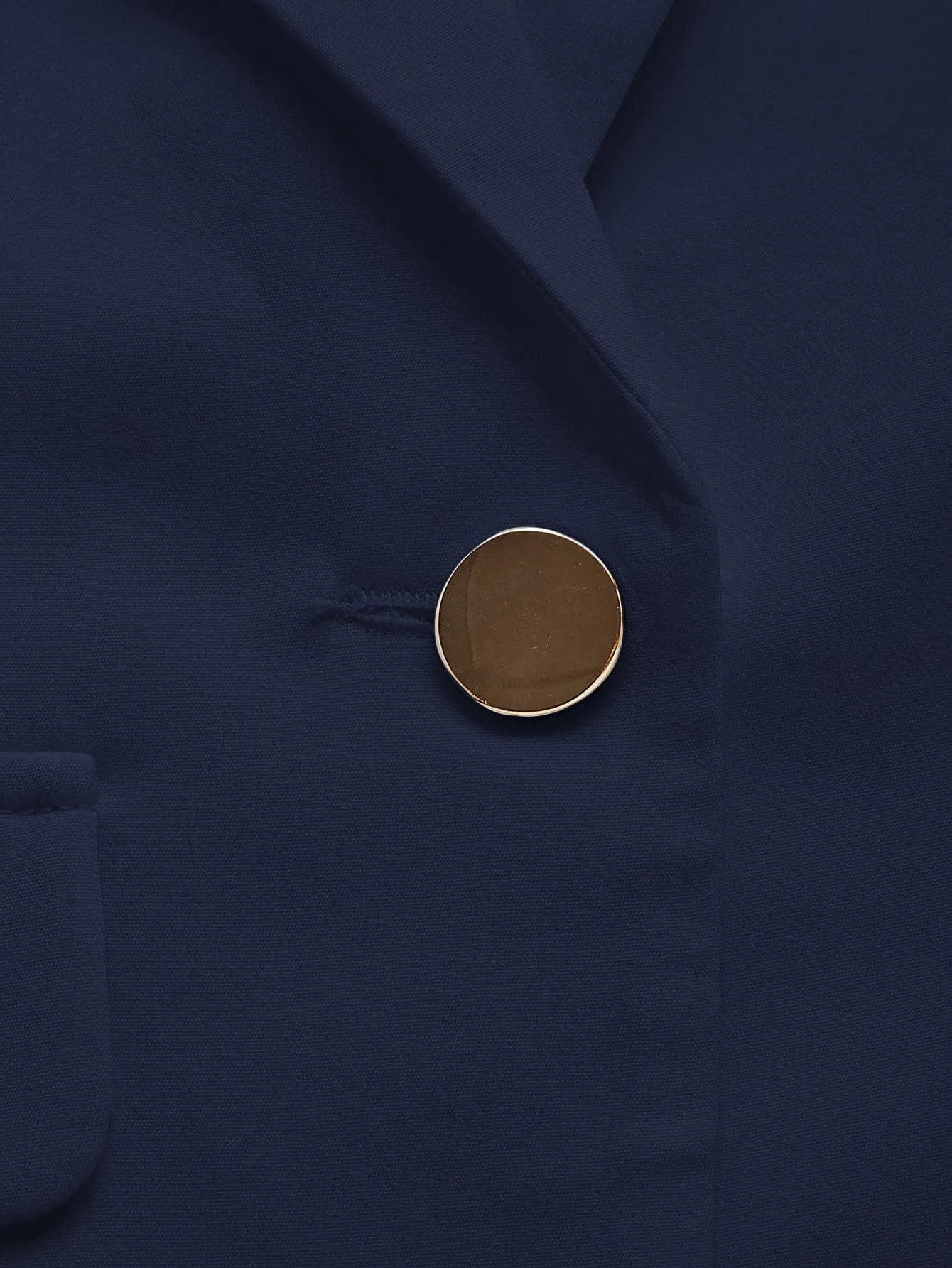 LUNE Shawl Collar Single Button Blazer