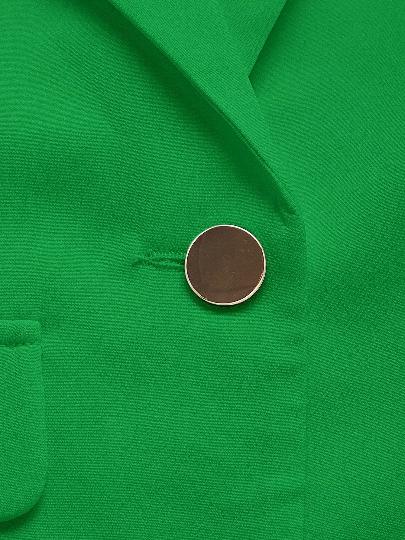 LUNE Shawl Collar Single Button Blazer