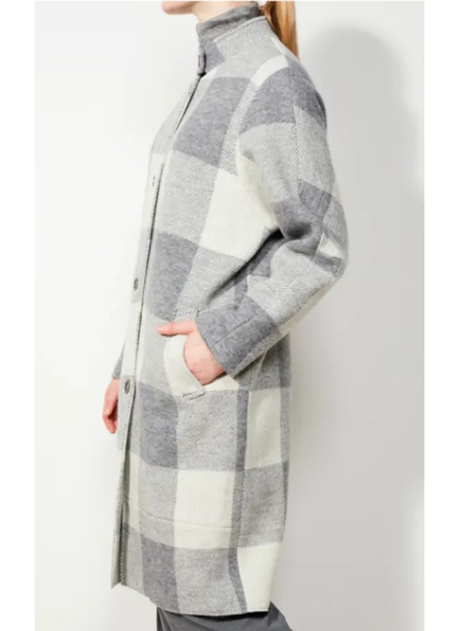 Mira Check Coat by LangerChen