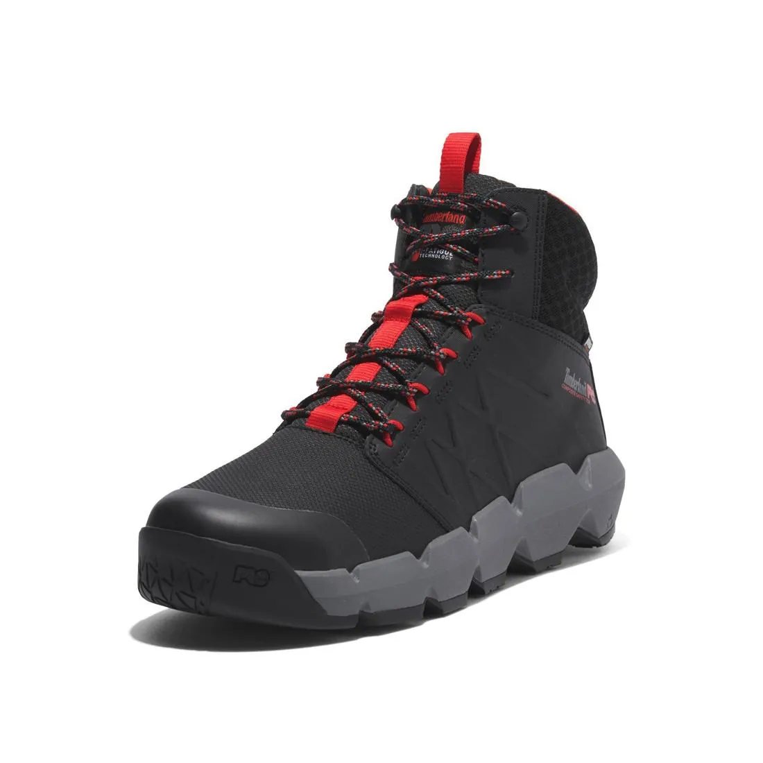 Morphix 6 Inch Composite-Toe Waterproof Work Boot Black