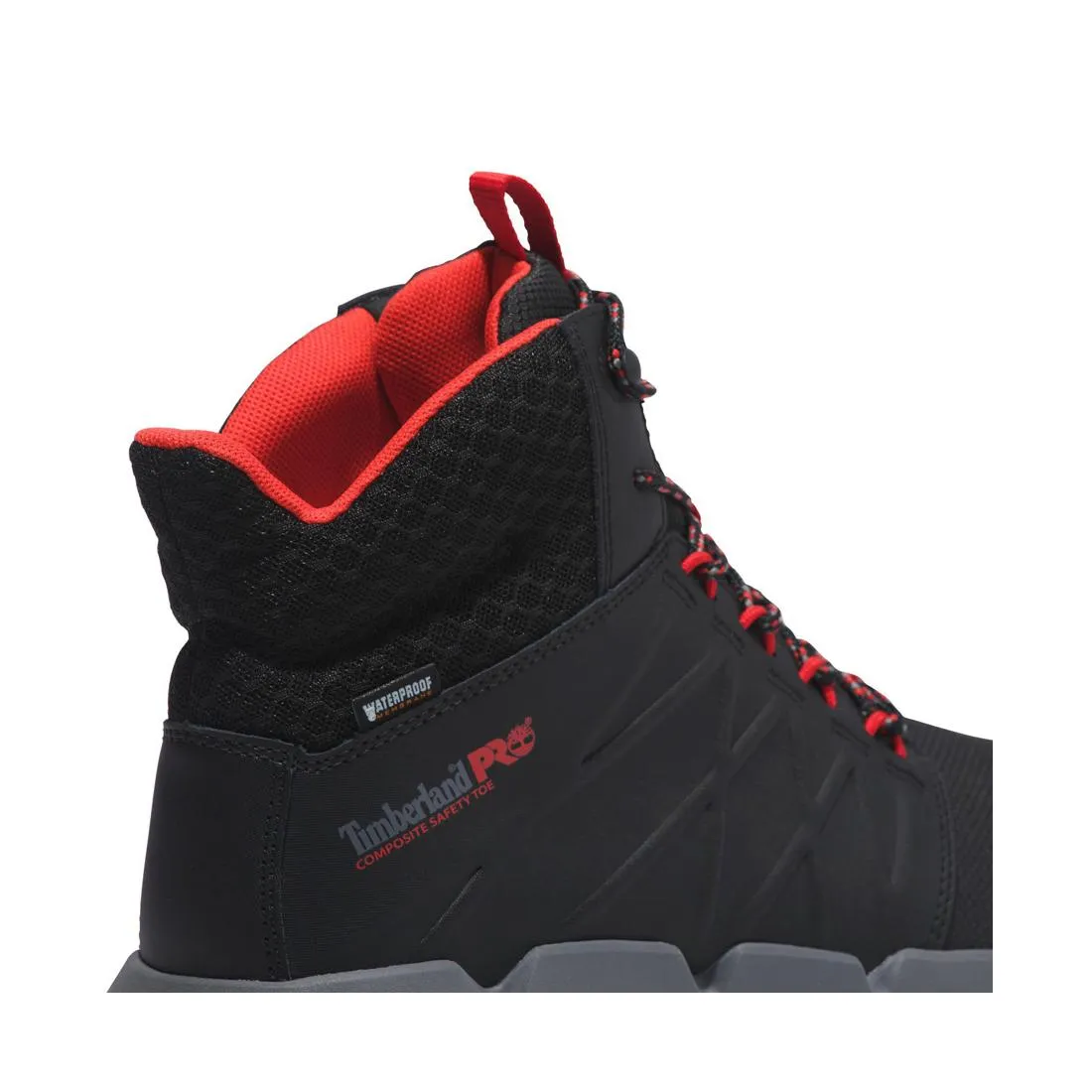 Morphix 6 Inch Composite-Toe Waterproof Work Boot Black