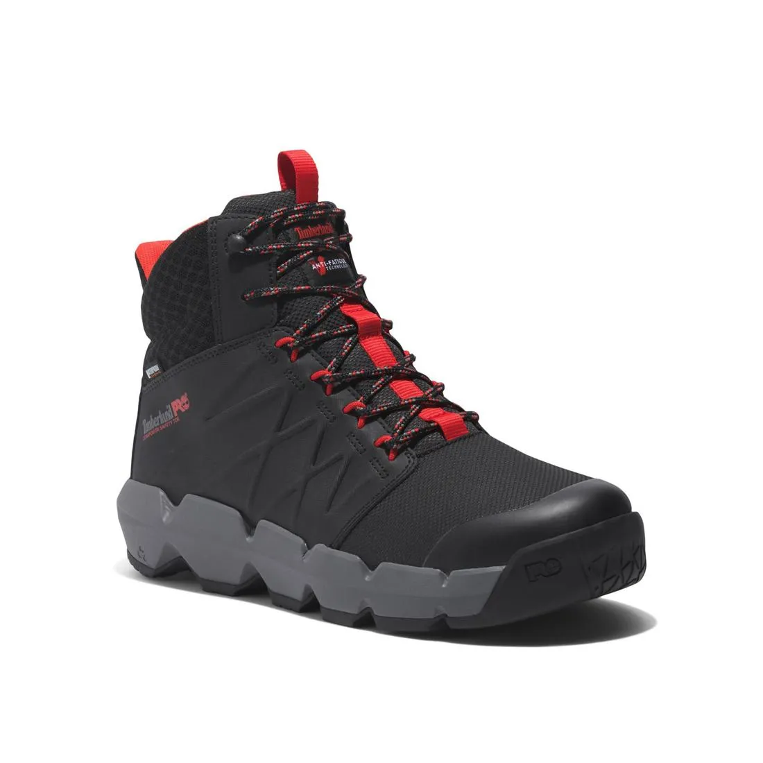 Morphix 6 Inch Composite-Toe Waterproof Work Boot Black