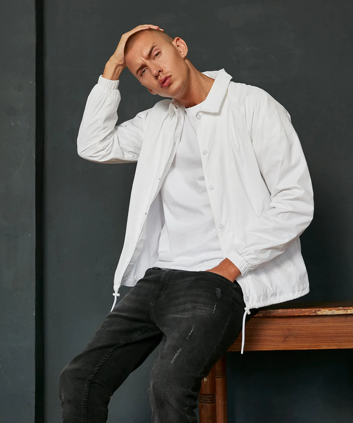 Navy - Coach jacket