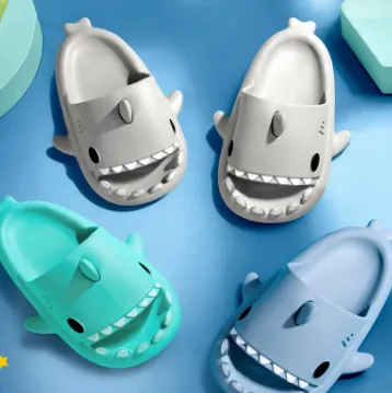 New Shark Slides For Summer Cute Shark Slippers Outdoor Women Men Couples Shark Sandals