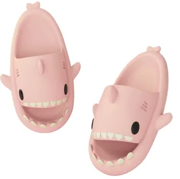 New Shark Slides For Summer Cute Shark Slippers Outdoor Women Men Couples Shark Sandals