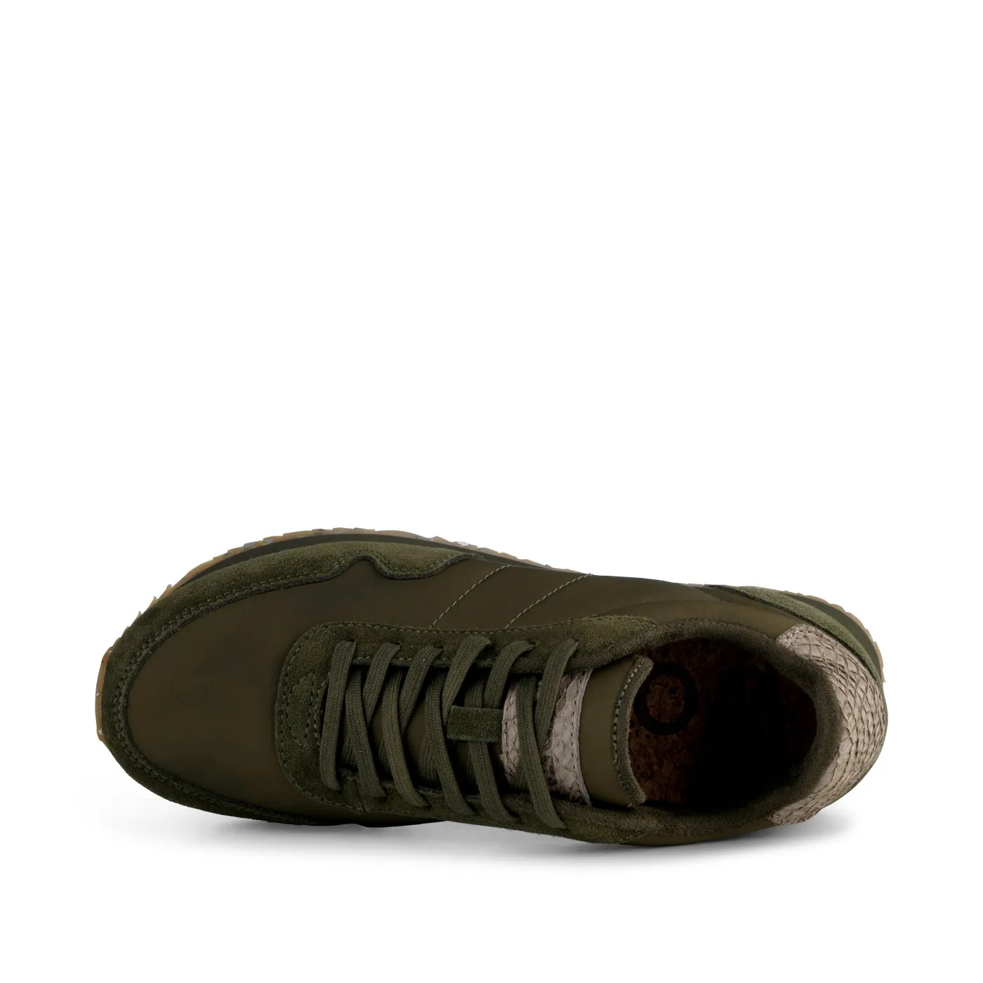 Nora III Leather - Dark Olive