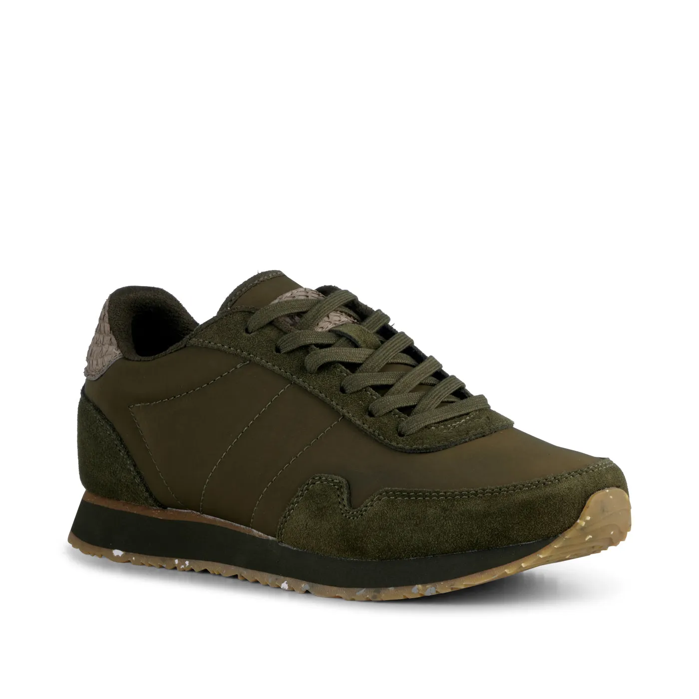 Nora III Leather - Dark Olive