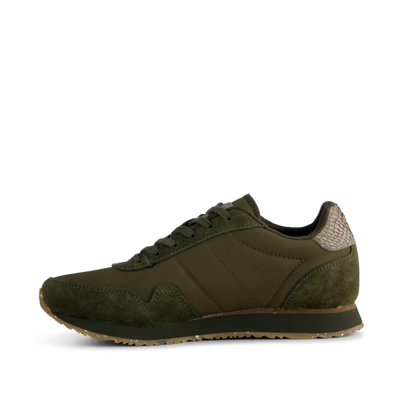Nora III Leather - Dark Olive