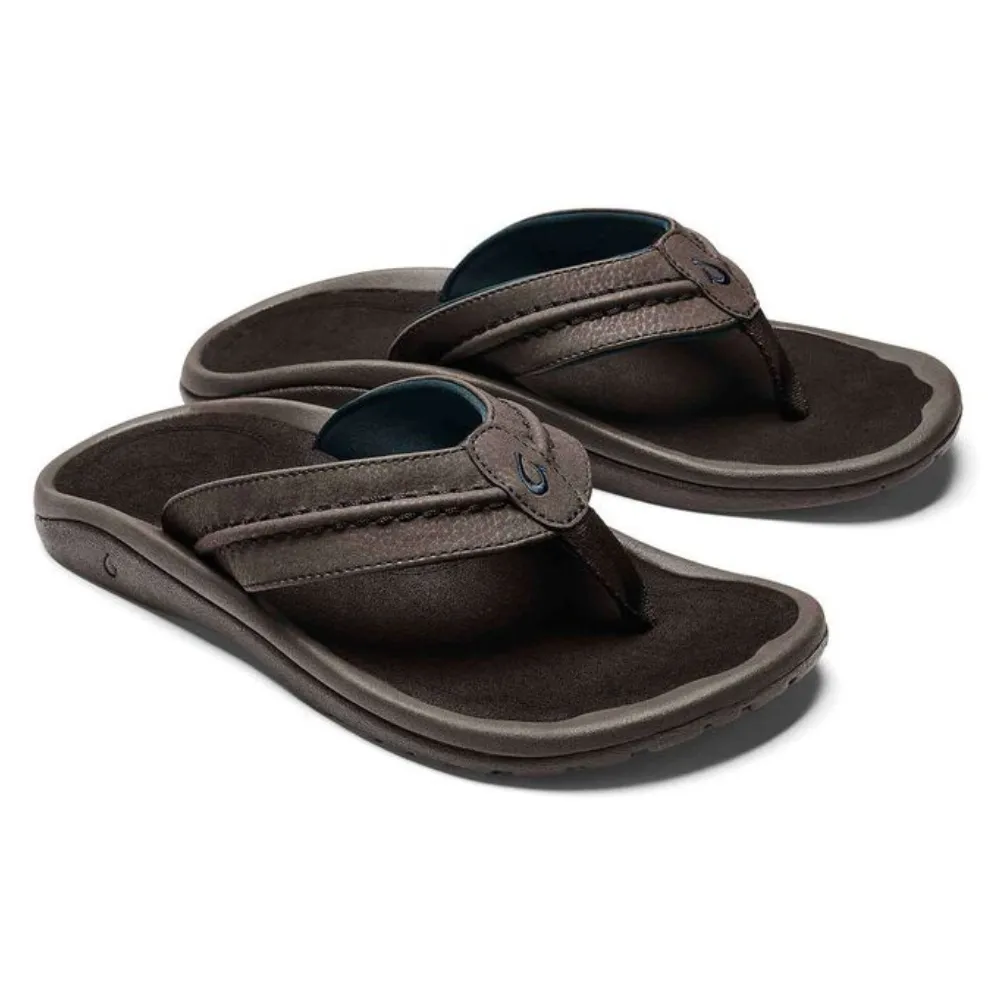 OluKai Hokua Dark Wood Sandal (Men's)