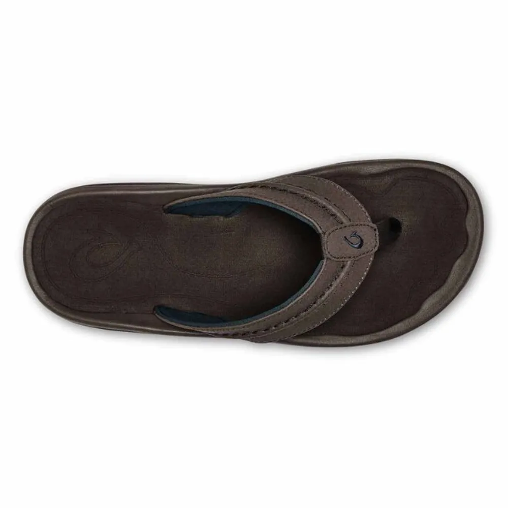 OluKai Hokua Dark Wood Sandal (Men's)