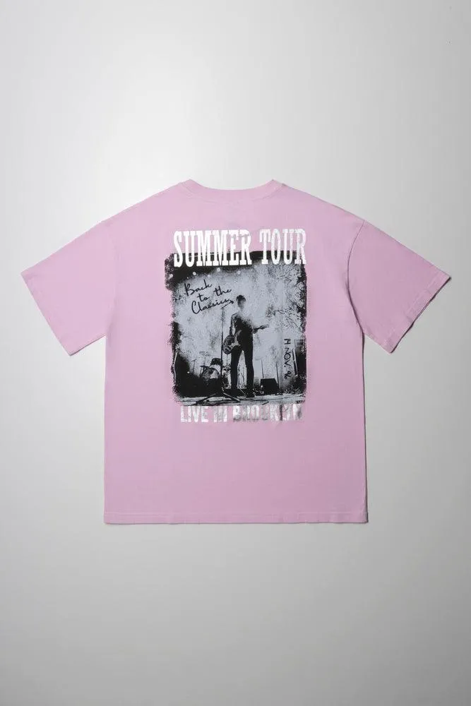 Oversized Short Sleeve T-Shirt Pink