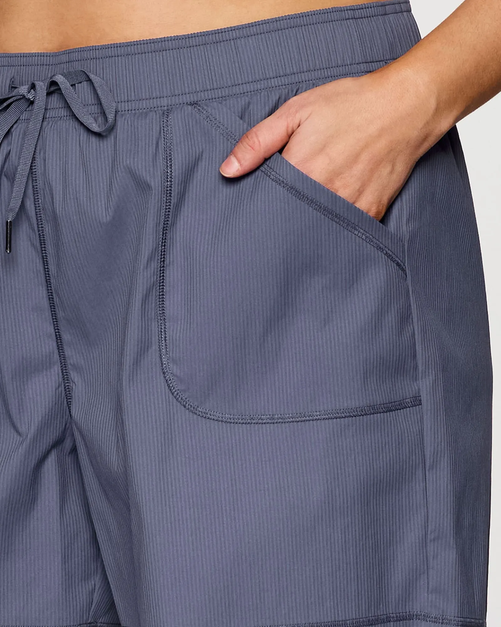 Plus Birdie Textured Walking Short | Smoke Blue