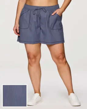 Plus Birdie Textured Walking Short | Smoke Blue